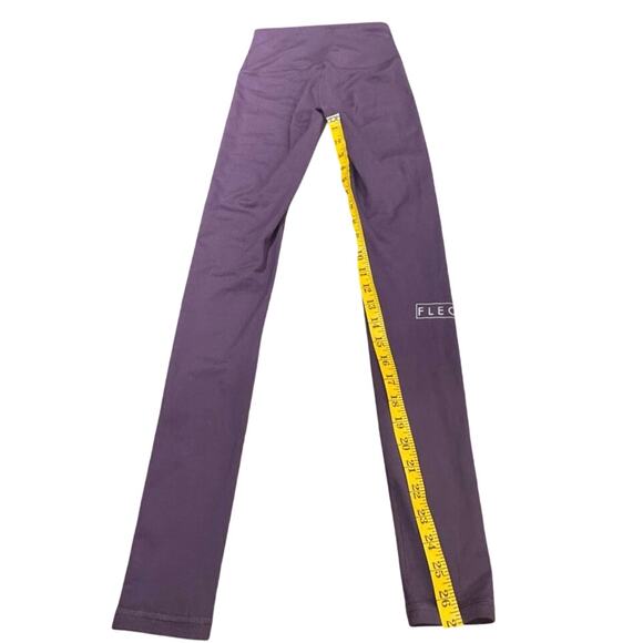 Fleo Comfortable Stretchy Soft Gym Athletic Leggings in Purple Size XS‎ - Picture 3 of 5